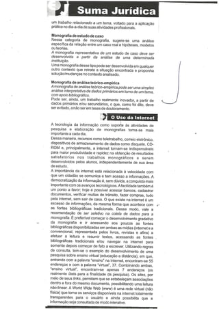 Como fazer monografia em Direito