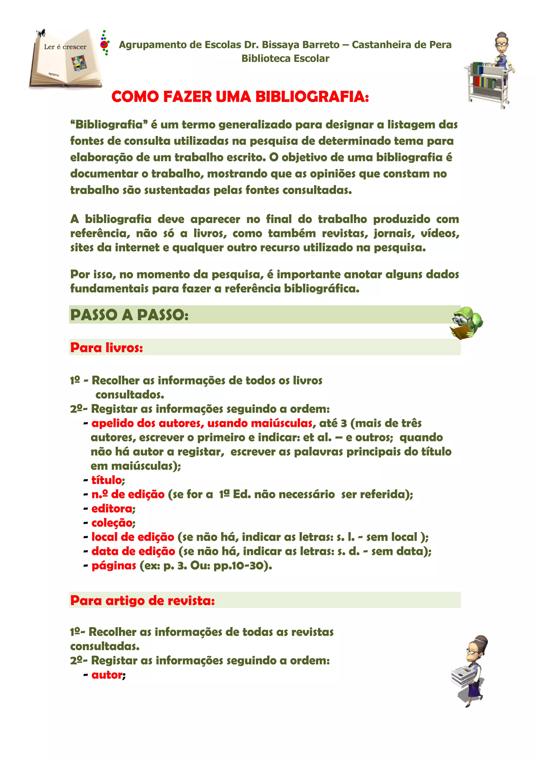Como fazer bibliografia | PDF