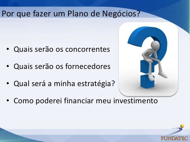 Como fazer um plano de negocios sebrae