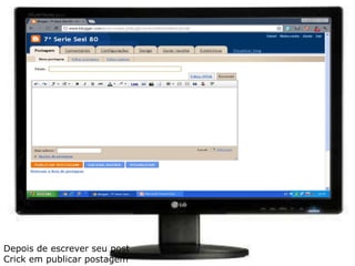 Depois de escrever seu postCrick em publicar postagem