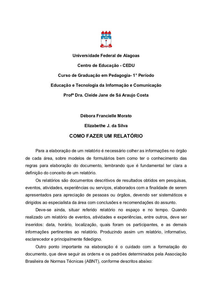 Como fazer um bom relatorio