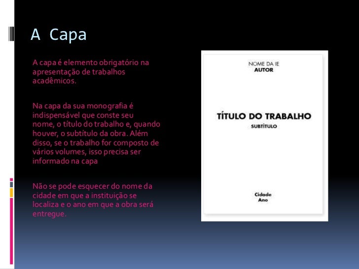 Monografia normas abnt
