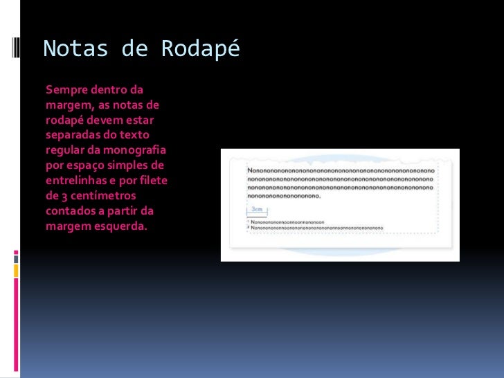 Regras da abnt monografia