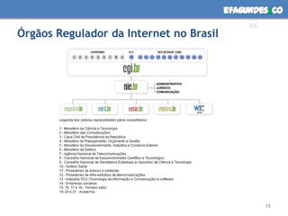 Órgãos Regulador da Internet no Brasil15