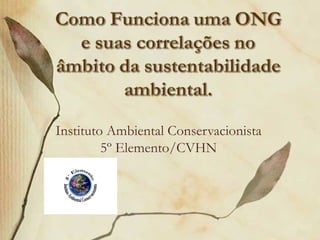 Instituto Ambiental Conservacionista
         5º Elemento/CVHN
 