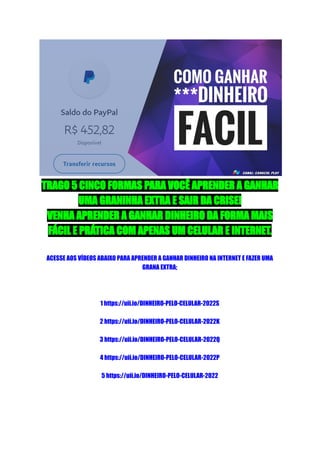 COMO GANHAR DINHEIRO FÁCIL EM CASA (2021) 