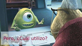 Pero, ¿Cuál utilizo?
 