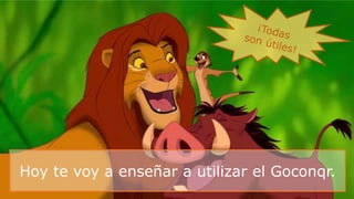 Hoy te voy a enseñar a utilizar el Goconqr.
 