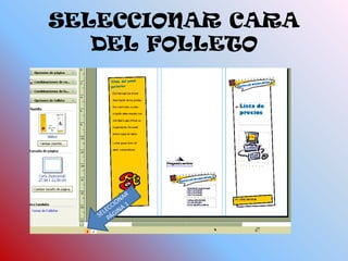 SELECCIONAR CARA DEL FOLLETOSELECCIONAR PÁGINA 1