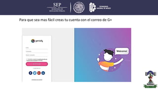 Para que sea mas fácil creas tu cuenta con el correo de G+
 