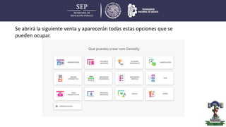 Se abrirá la siguiente venta y aparecerán todas estas opciones que se
pueden ocupar.
 