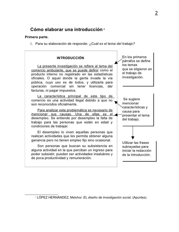 Como hacer introduccion