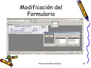 Modificación del Formulario 