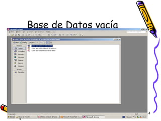 Base de Datos vacía 