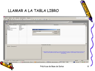 LLAMAR A LA TABLA LIBRO 
