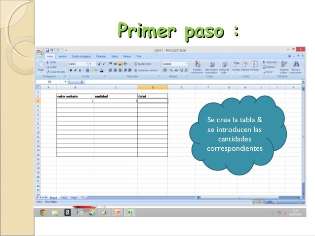 Tutorial Para Hacer Una Tabla En Excel