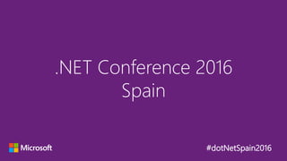 #dotNetSpain2016
Enrique Catalá
Mentor SolidQ (www.solidq.com)
ecatala@solidq.com | @enriquecatala
www.sqlpass.es
Como hacer tuning a
capas de acceso a datos
en .NET
 