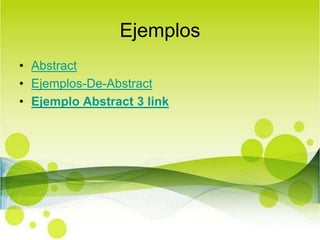 EjemplosAbstractEjemplos-De-AbstractEjemplo Abstract 3 link