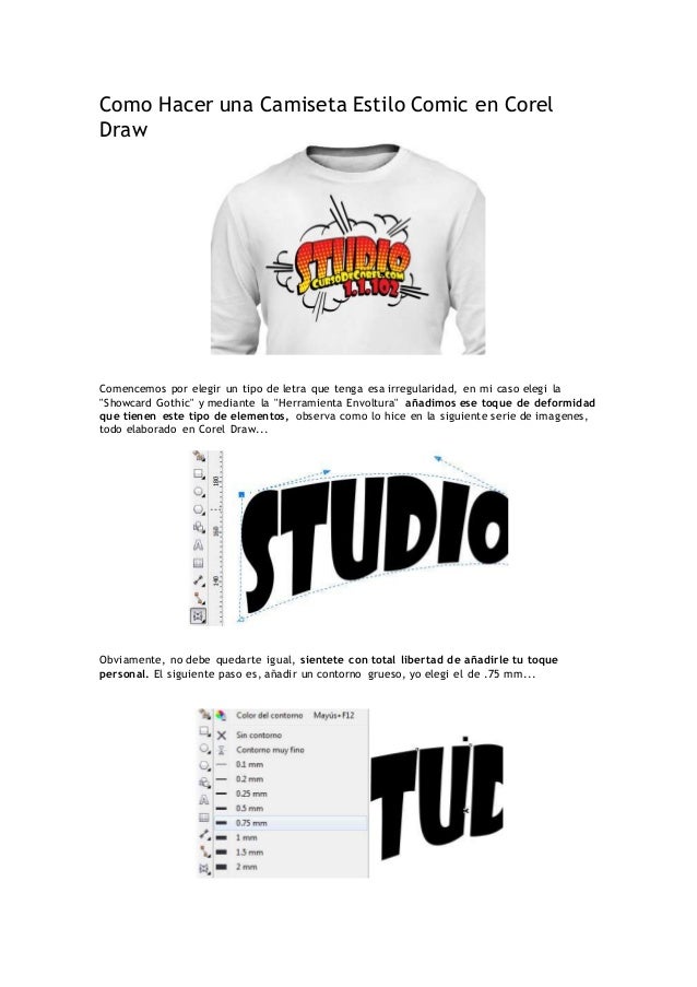 Como Diseñar Camisetas En Corel Draw