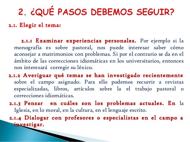 Como hacer una monografia