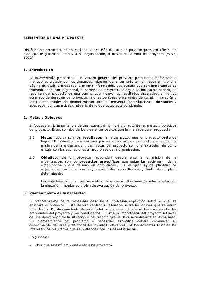 ¿Cómo elaborar una Propuesta?