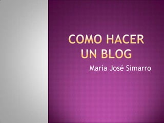 María José Simarro

 