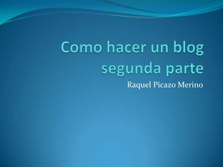 Raquel Picazo Merino
 