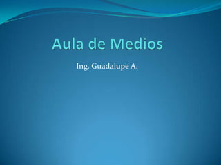 Aula de Medios Ing. Guadalupe A. 