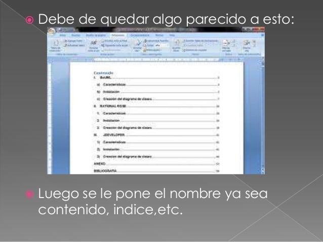 Como hacer un índice en word