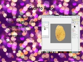 Segundo Paso. Abrir como capas  la imagen principal (patata). 