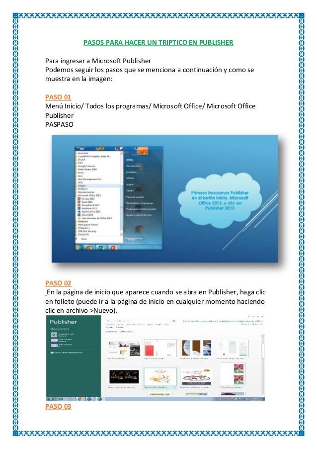 programa para hacer tripticos
