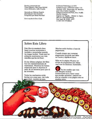 Como hacer y manejar marionetas