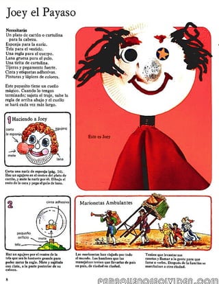 Como hacer y manejar marionetas