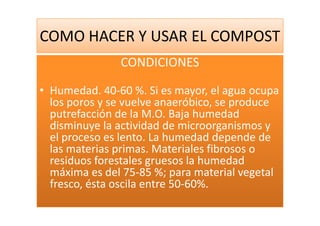 Como Hacer Y Usar El Compost