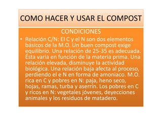 Como Hacer Y Usar El Compost