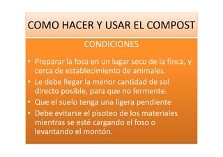 Como Hacer Y Usar El Compost