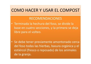 Como Hacer Y Usar El Compost
