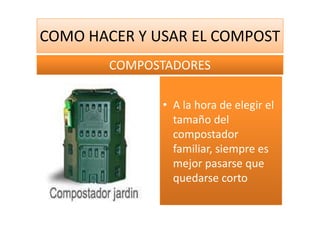 Como Hacer Y Usar El Compost