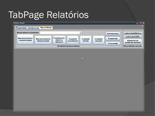 TabPage Relatórios
 