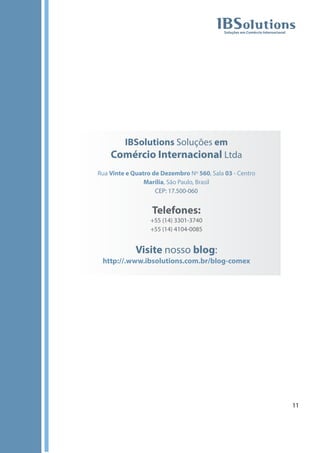 ETAPAS DE UM PROJETO DE IMPORTAÇÃO
 