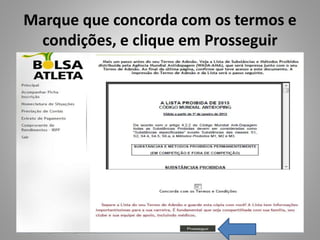 Marque que concorda com os termos e
condições, e clique em Prosseguir
 
