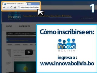 Como Inscribirse en el Innova Bolivia