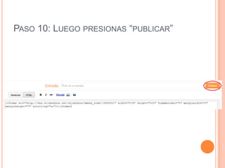 PASO 10: LUEGO PRESIONAS “PUBLICAR”
 