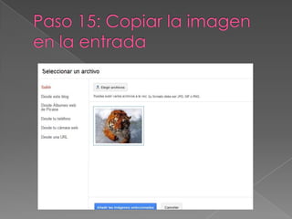 Como insertar una imagen a tu blog2
