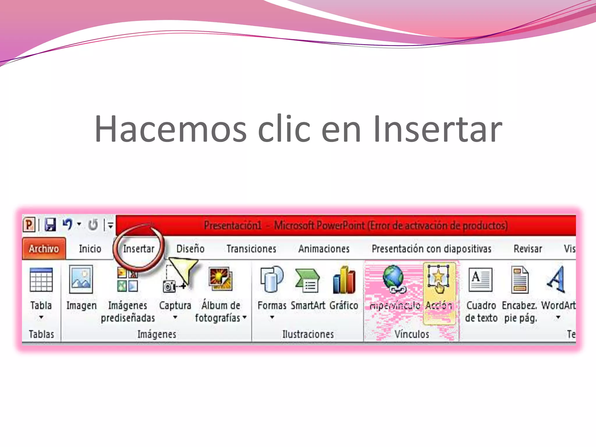 Como insertar una imagen prediseñada en power point