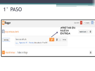 1° PASO
APRETAR EN
NUEVA
ENTRDA