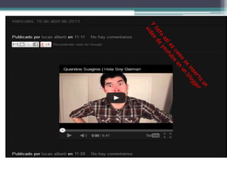 Como insertar un blogg