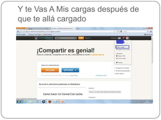 Y te Vas A Mis cargas después de
que te allá cargado
 