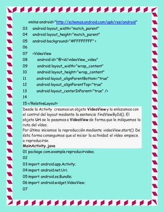 Como insertar un video en eclipse java | DOCX