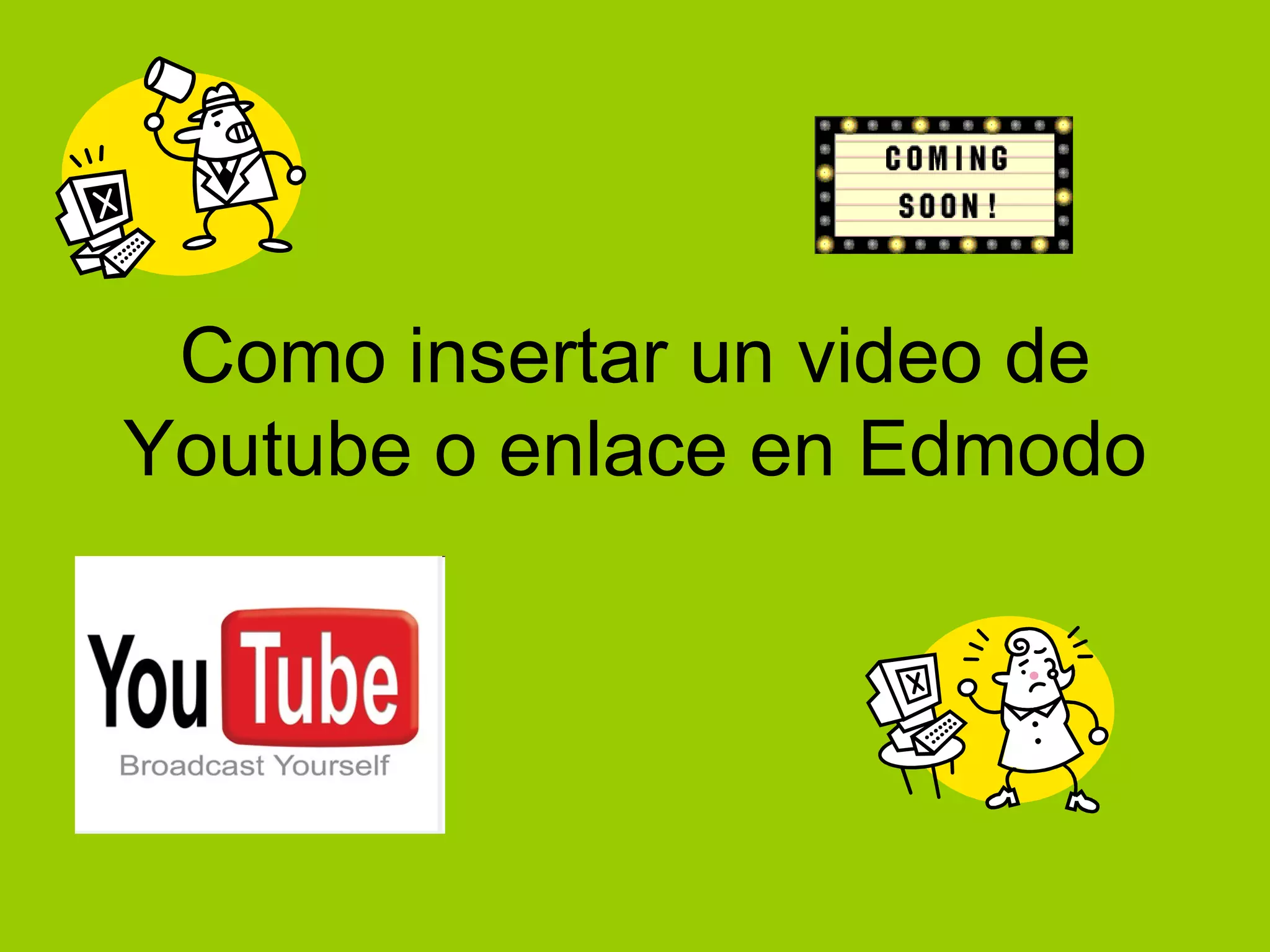 Como insertar un video de Youtube o enlace en Edmodo